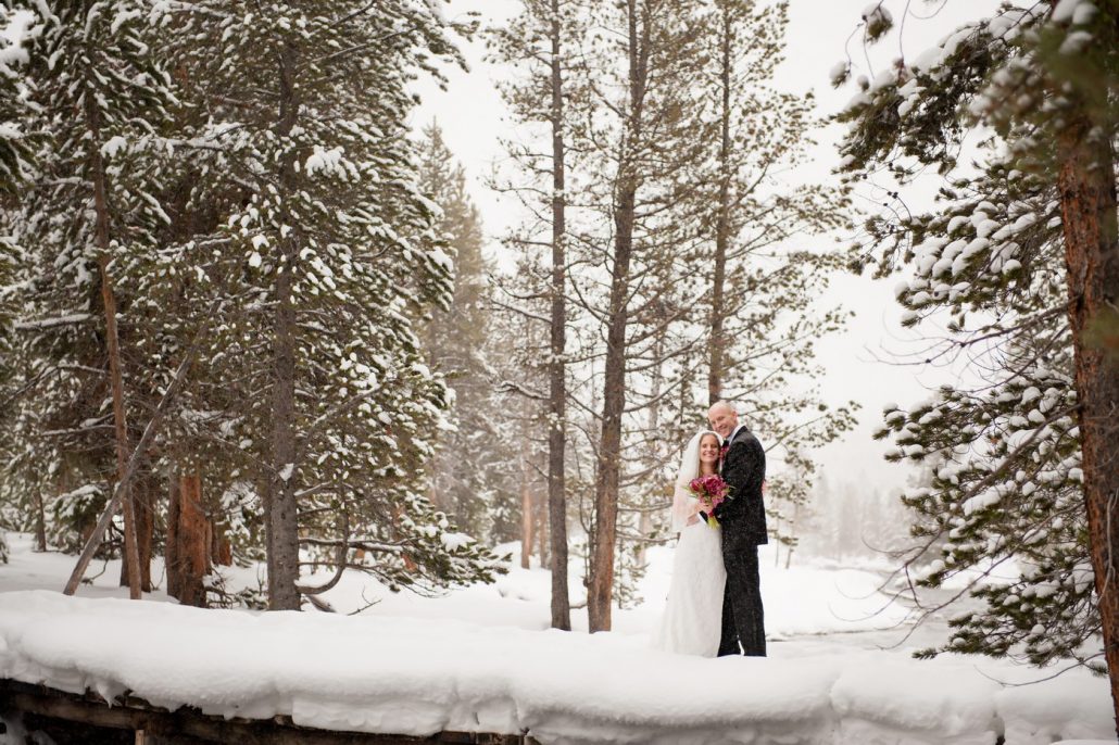 Fotografii artistice de nunta facute iarna