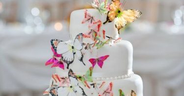 Un tort cu totul special – tort decorat cu fluturi